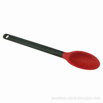 12.5-inch silicone spoons with plastic handle